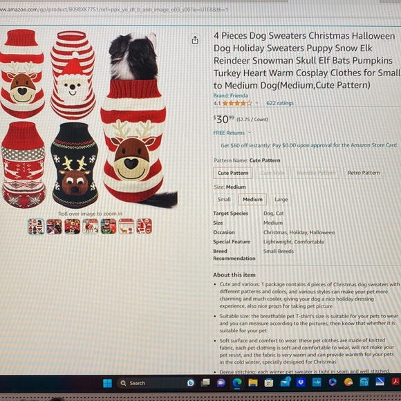 Christmas dog sweaters - Picture 5 of 5